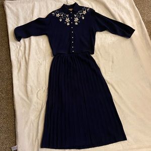 1940’s Kimberly knit skirt/sweater set